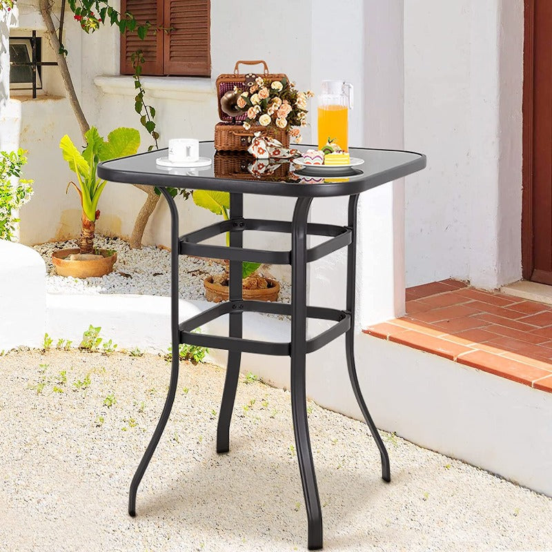 Walsunny Patio Furniture Outdoo High Bar Stools Set