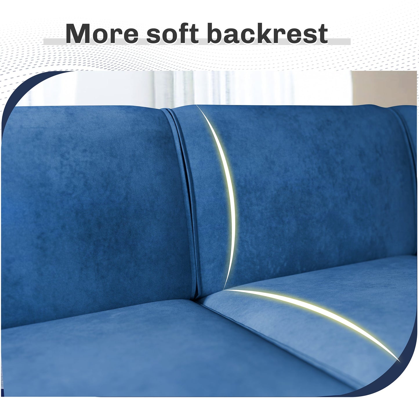 Walsunny Velvet 5 Pieces Modular Sectional Sofa L-Shaped Couch With Reversible Chaise