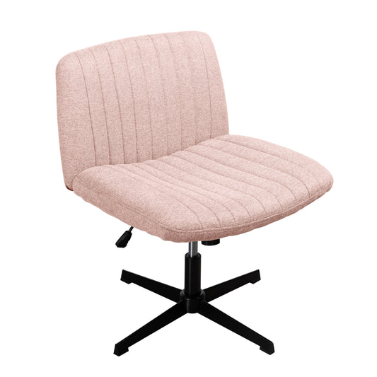 Walsunny Cross Legged Office Chair Armless Wide Chair