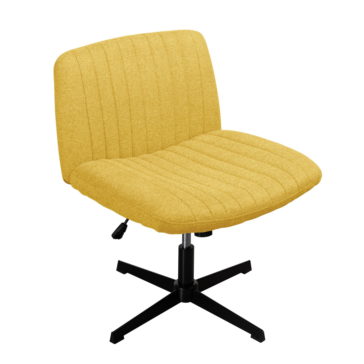 Walsunny Cross Legged Office Chair Armless Wide Chair