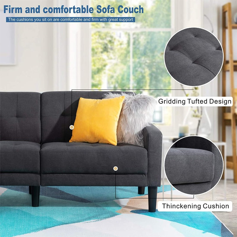 Walsunny 63'' Loveseat, 2-Seat Sofa, For Living Room