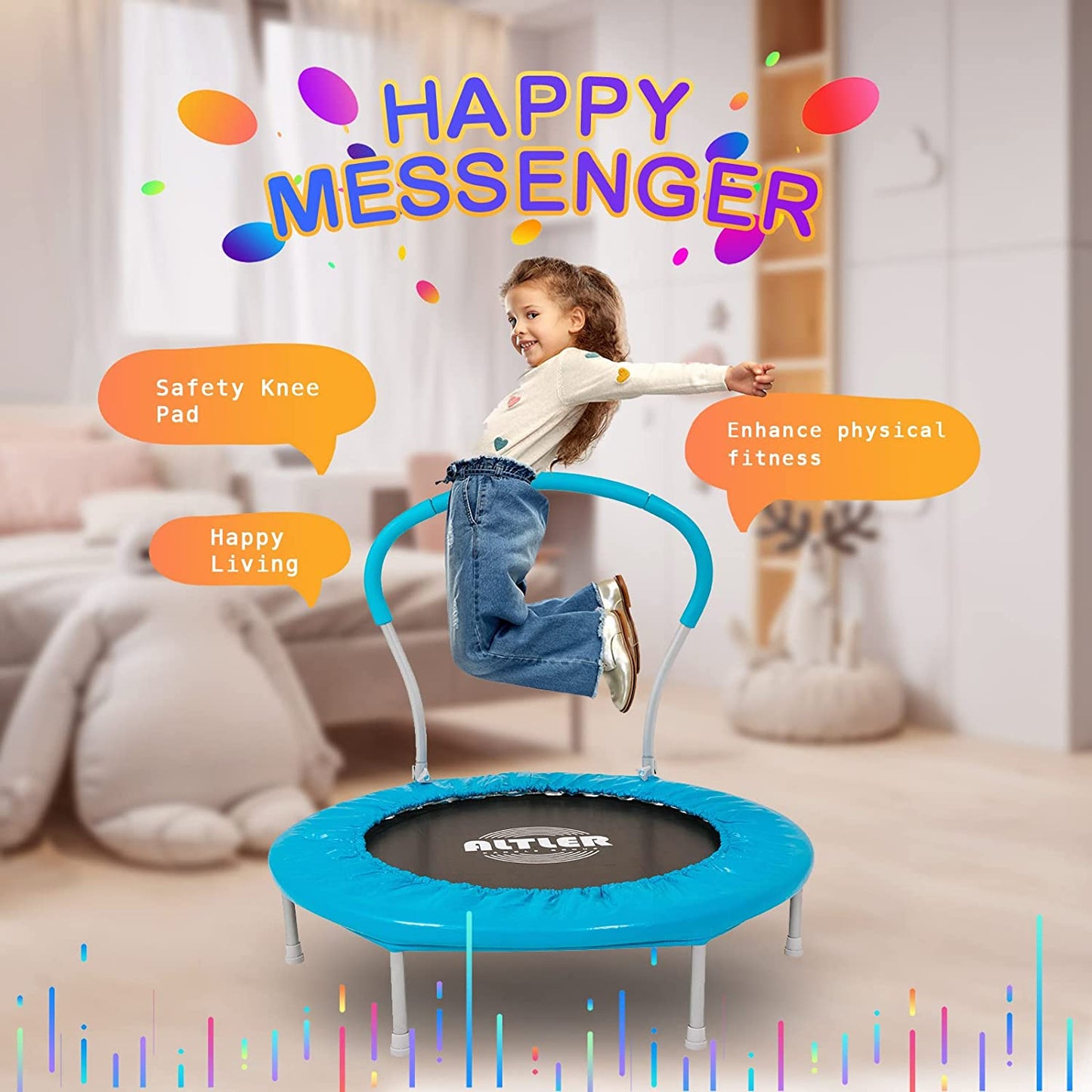 Altler 36-Inch Kids Mini Trampoline