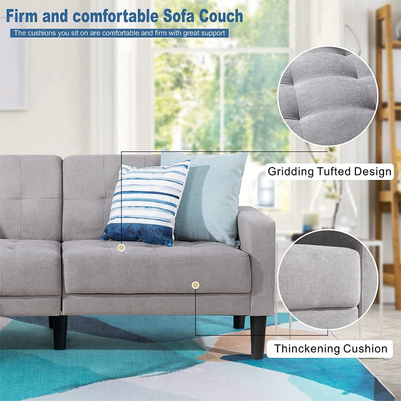 Walsunny 63'' Loveseat, 2-Seat Sofa, For Living Room
