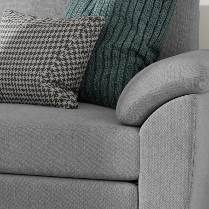 Walsunny 3 Seat L-Shaped Sectional Sofa With Movable Ottoman#color_light-grey