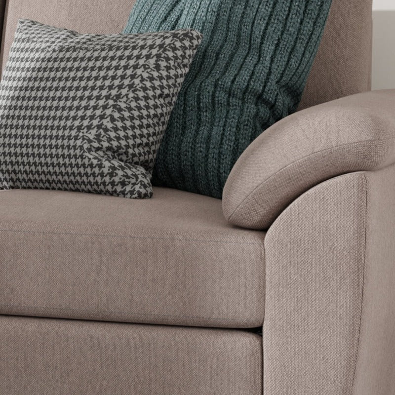 Walsunny 3 Seat L-Shaped Sectional Sofa With Movable Ottoman#color_khaki