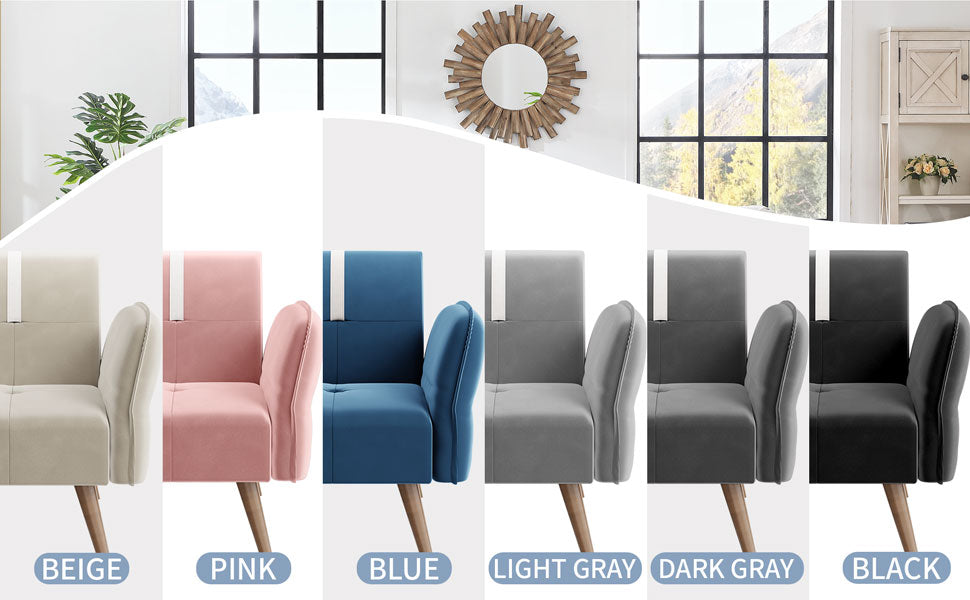 Walsunny Velvet Loveseat Sofa Couch Sofa cama for Apartments