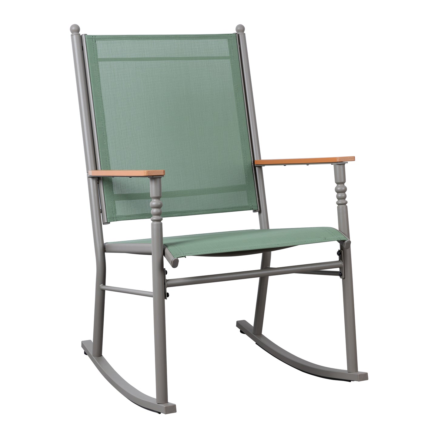Walsunny Outdoor Metal Rocking Chairs Patio Seating Bistro Rocker for Porch Backyard Lawn Garden
