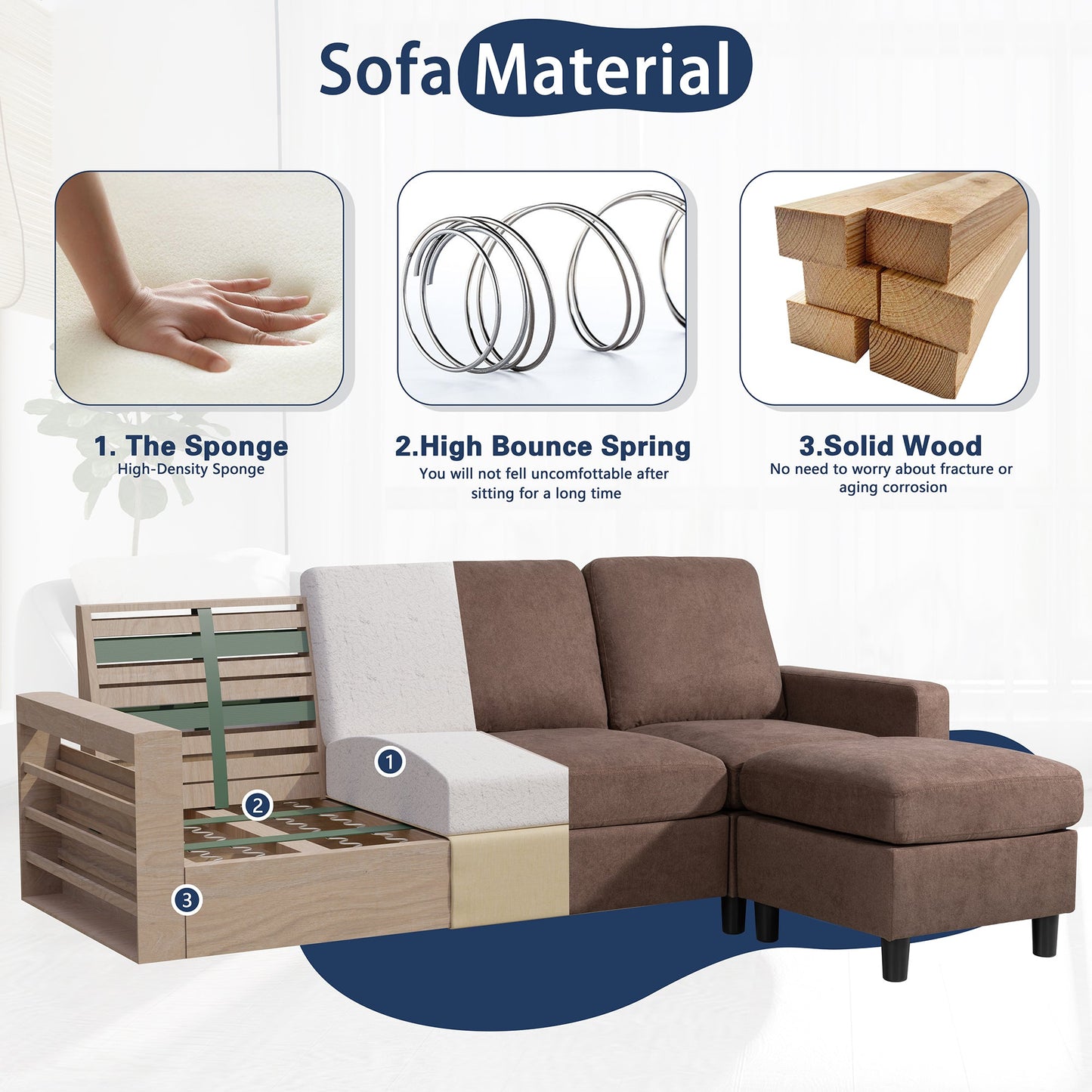 sectional couch #color_brown