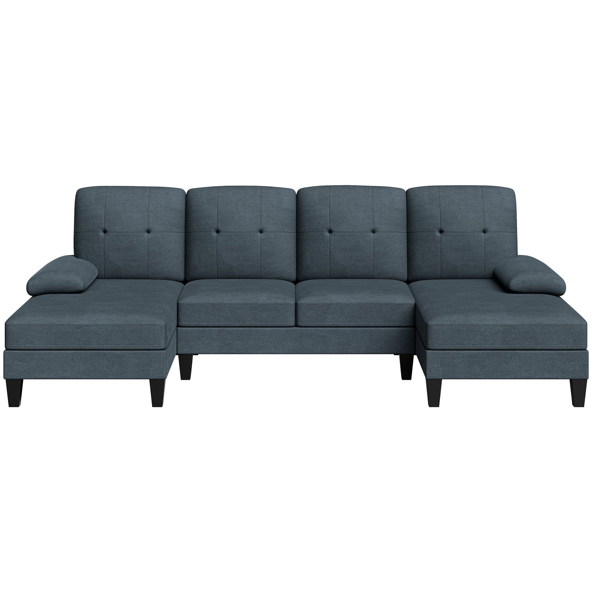 WALSUNNY 106'' Sectional Sofa Couches #color_dark-grey