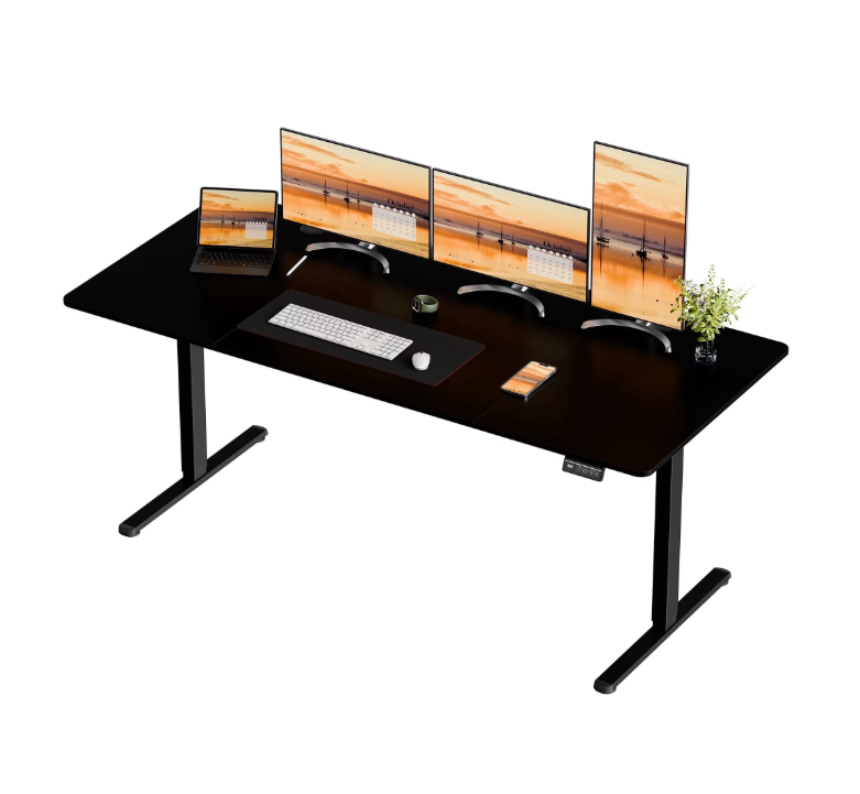 Walsunny White Electric Height Adjustable Standing Desk