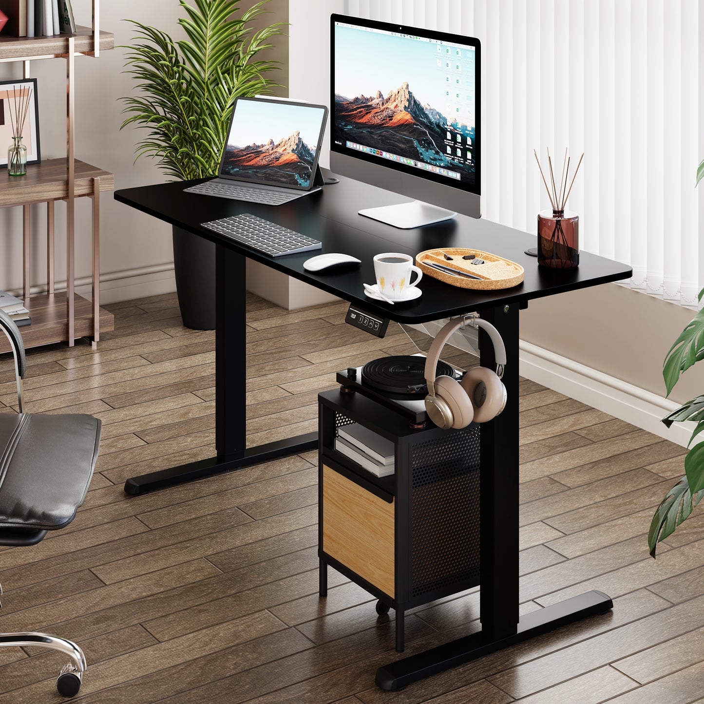 Walsunny White Electric Height Adjustable Standing Desk