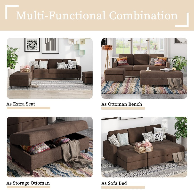 Walsunny Long Storage Ottoman