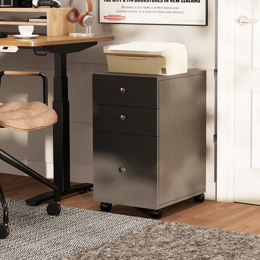 Walsunny Home  Cabinet with Adjustable Shelf,Wooden Storage Cabinet with 3 Drawers,Modern Farmhouse Coffee Bar Cabinet with Storage for Living Room