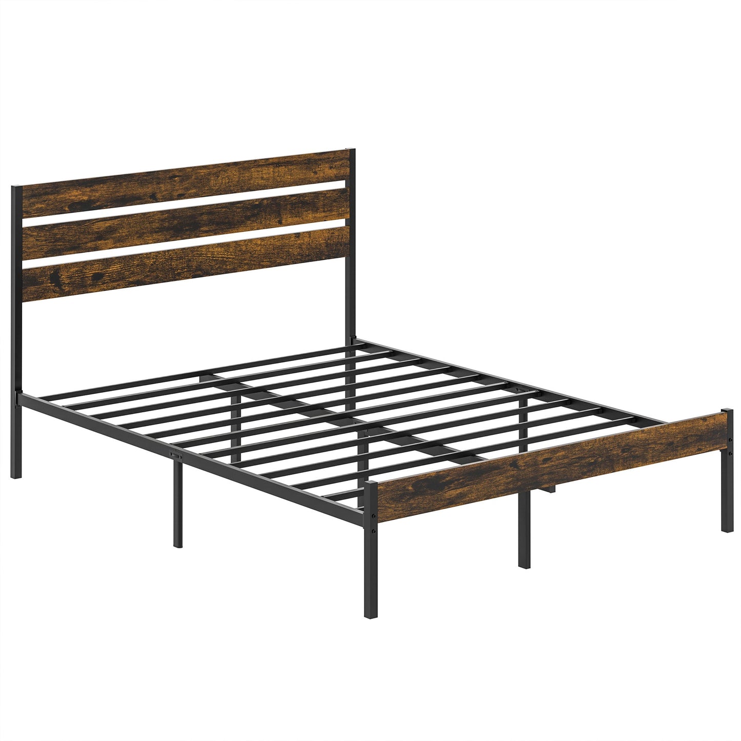 Walsunny Queen Size Heavy Duty Twin Size Bed Frame with Headboard and Footboard