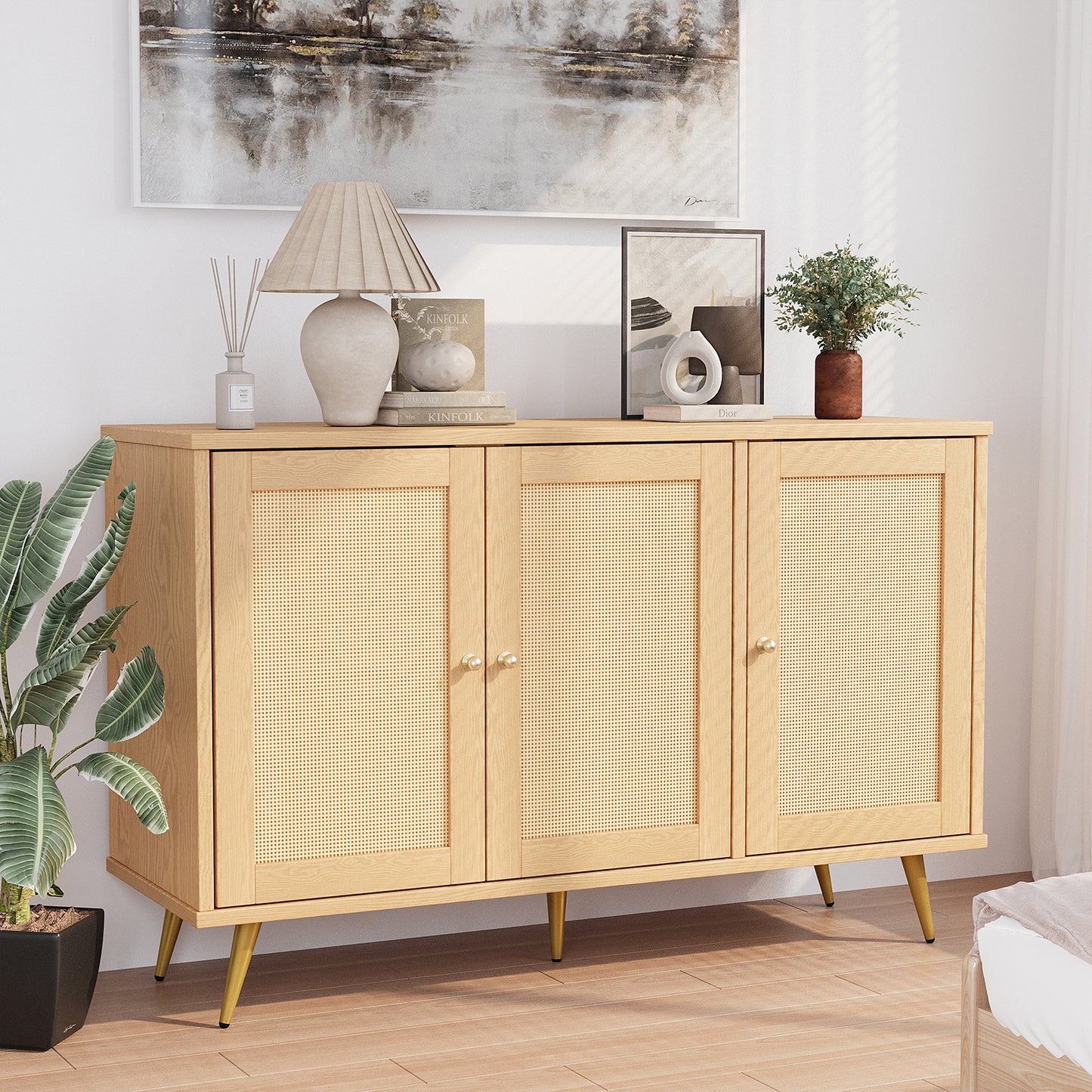 Walsunny Sideboard Buffet Storage Cabinet,Kitchen Storage Cabinet
