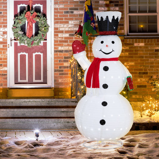 Walsunny LED Lighted Christmas Snowman, White Light