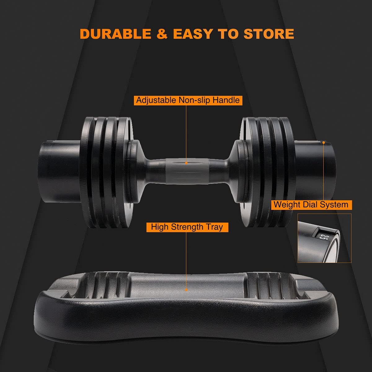 Altler Adjustable Dumbbell - Available in 22lb/25lb/44lb/52lb