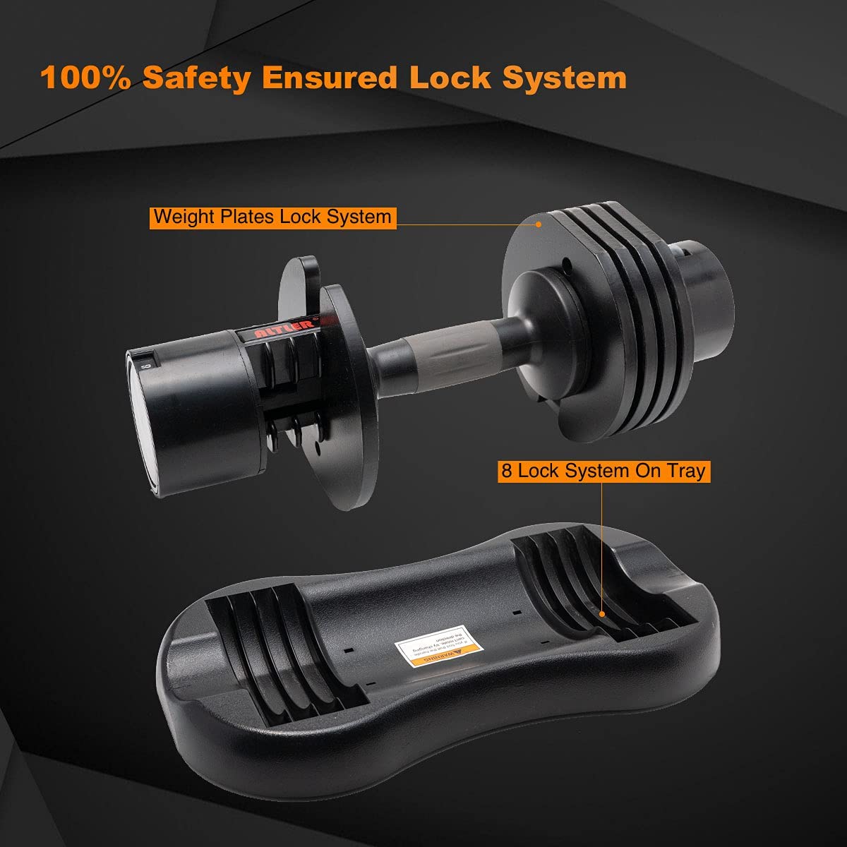 Altler Adjustable Dumbbell - Available in 22lb/25lb/44lb/52lb