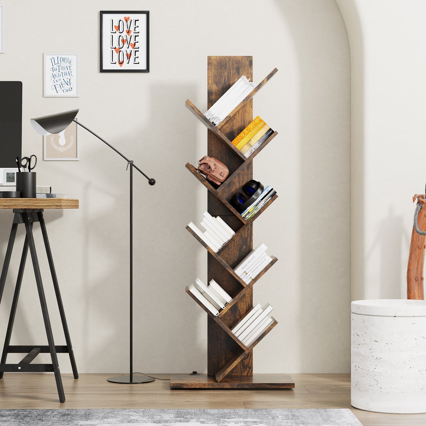 Walsunny Creative Design Tree Bookshelf
