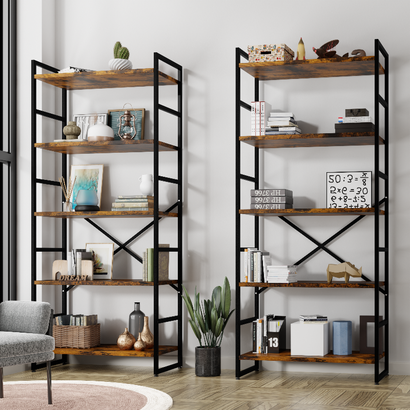 Walsunny 5-Tier Bookshelf
