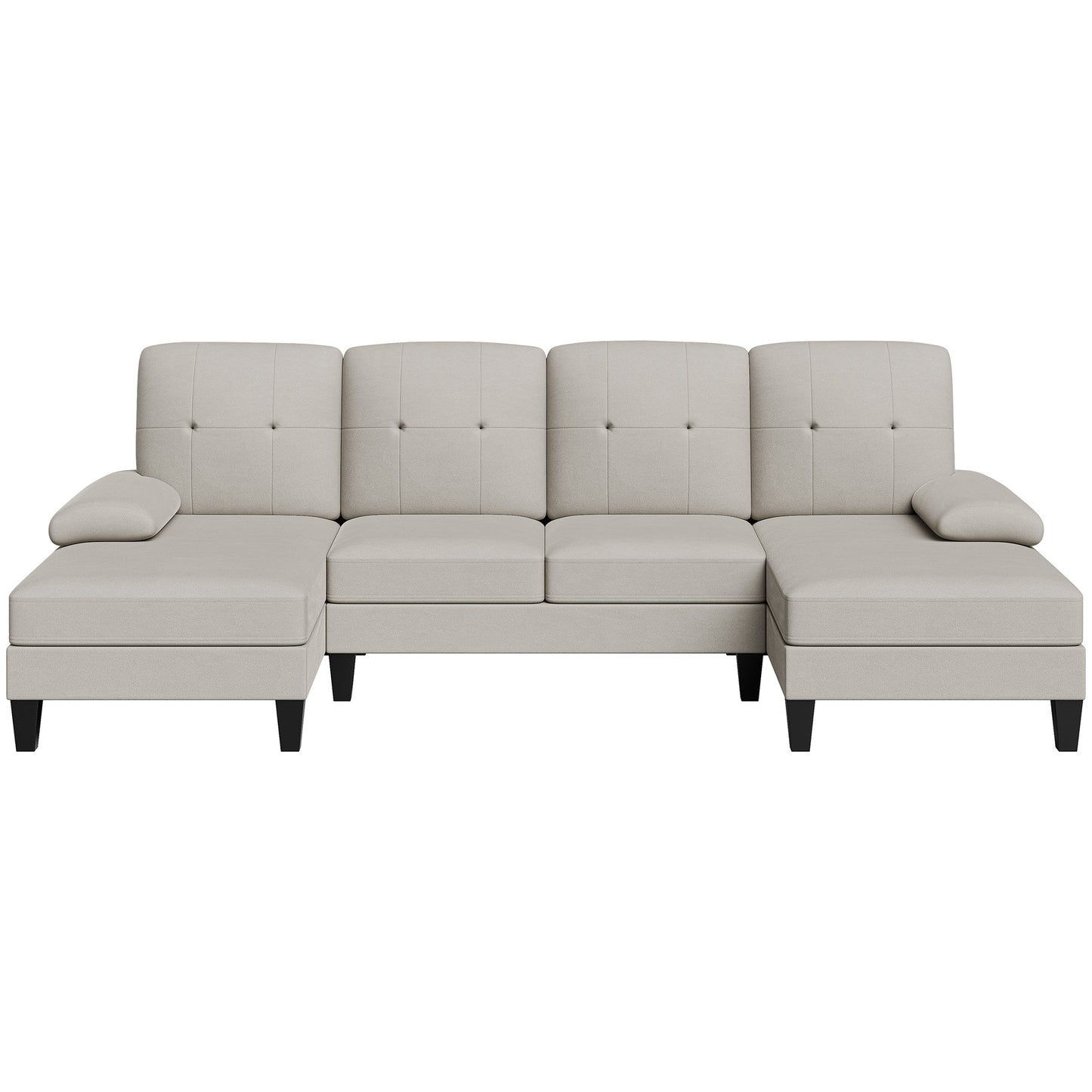 WALSUNNY 106'' Sectional Sofa Couches #color_white