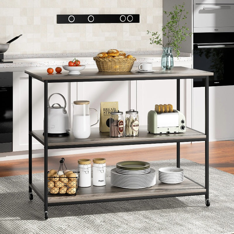 Walsunny 48‘’ Kitchen Multifunction Island & Bar Cart