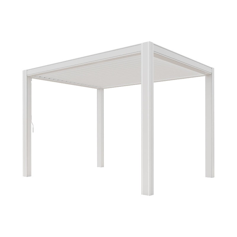 Walsunny Patio Backyard Aluminum Pergola Gazebo, 10 X 10 FT#color_white