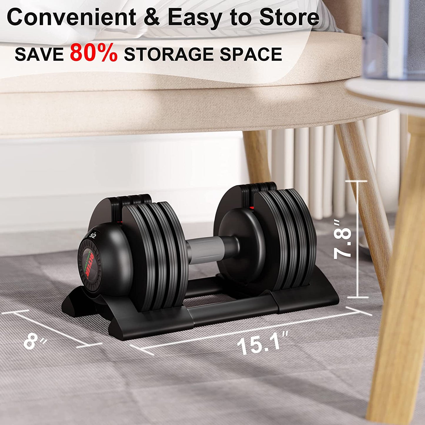 Altler Adjustable Dumbbell - Available in 22lb/25lb/44lb/52lb
