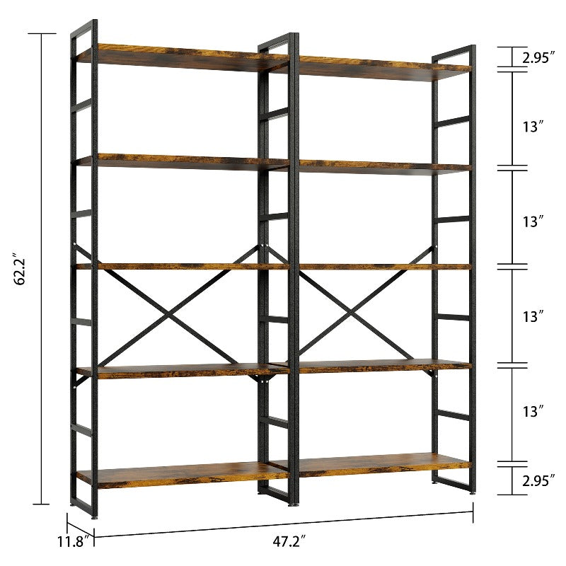 Walsunny 5-Tier Bookshelf