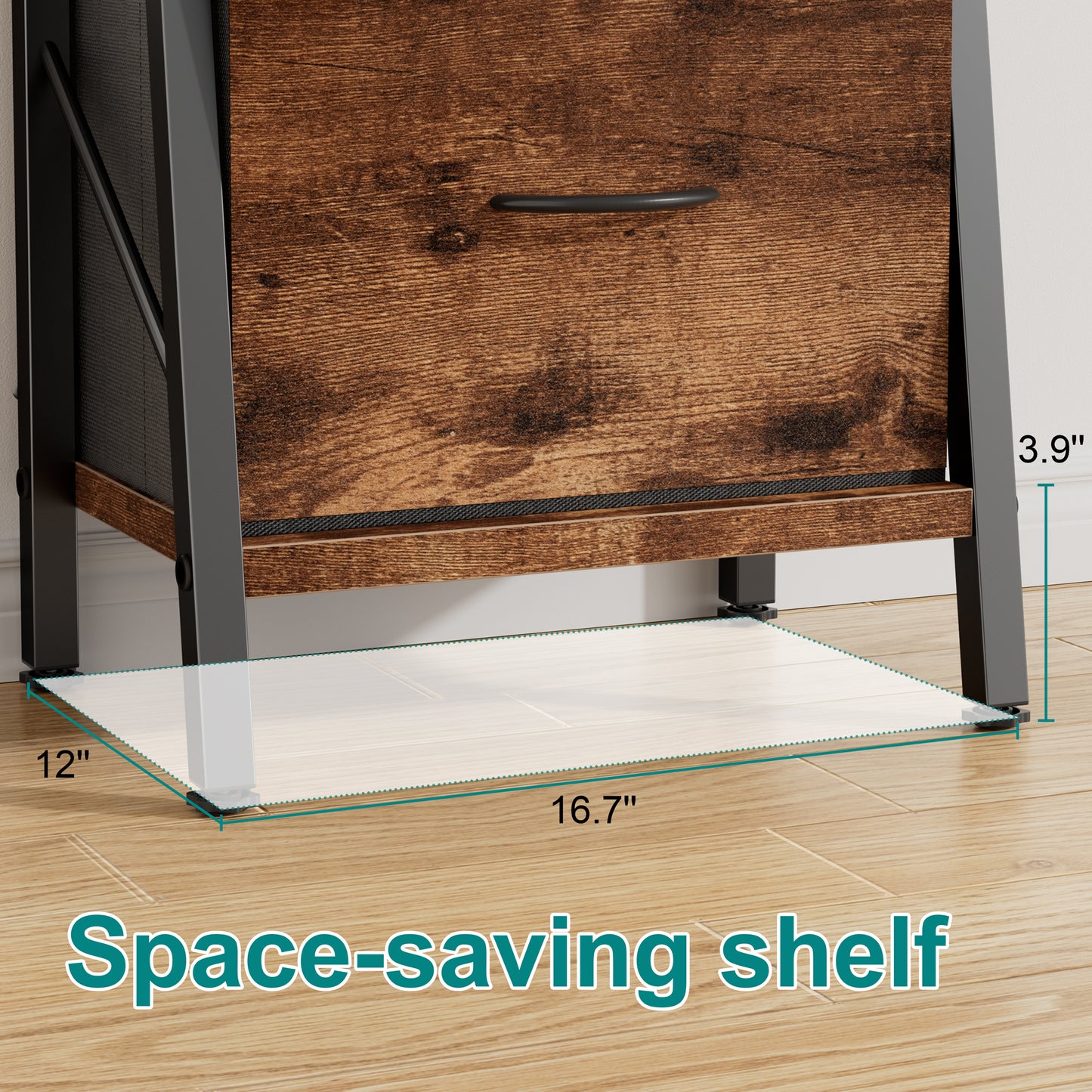 Walsunny Ladder Bookshelf Organizer, Solid Rubberwood Frame, Espresso Finish, 16.7" D x 12" W x 55.7" H