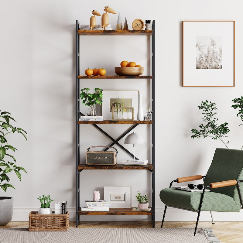 Walsunny 5-Tier Bookshelf
