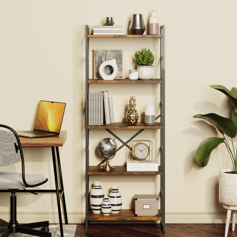 Walsunny 5-Tier Bookshelf