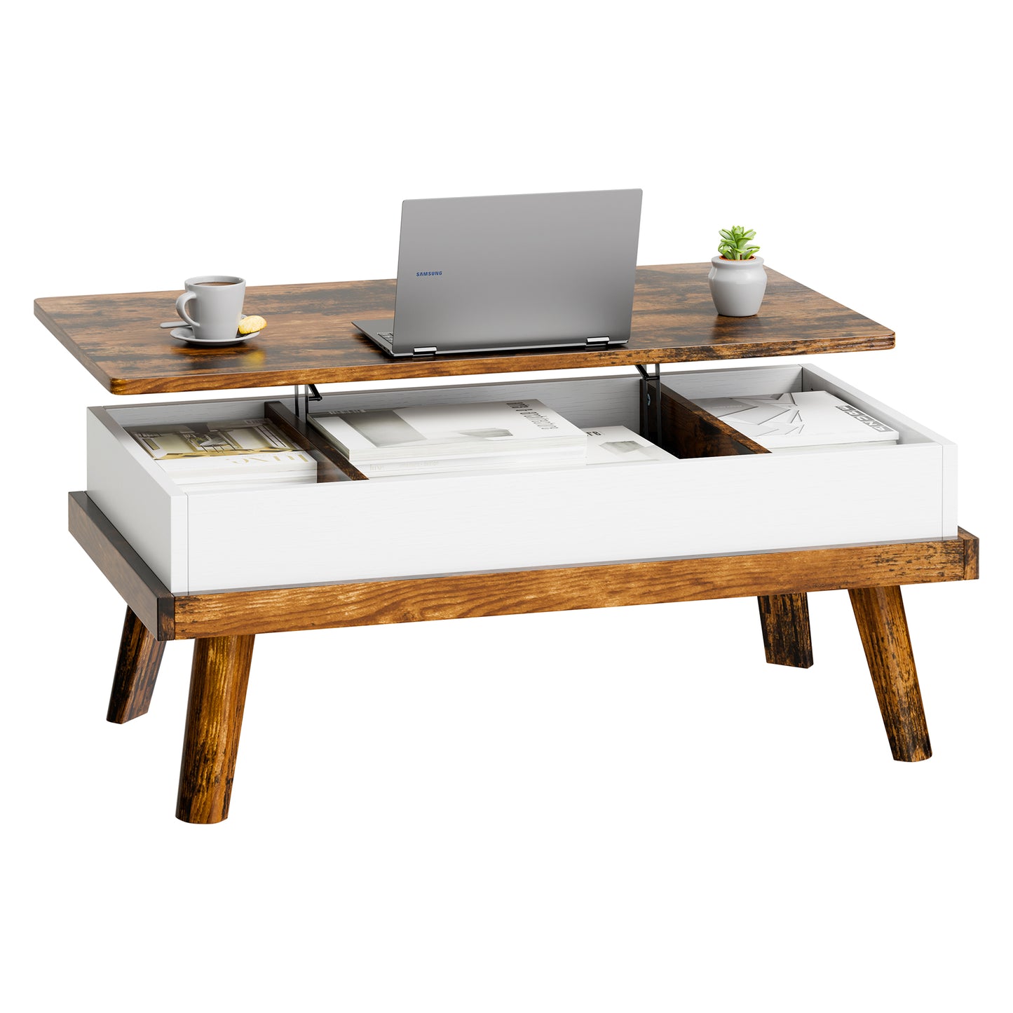 Walsunny Lift Top Wood Coffee Table