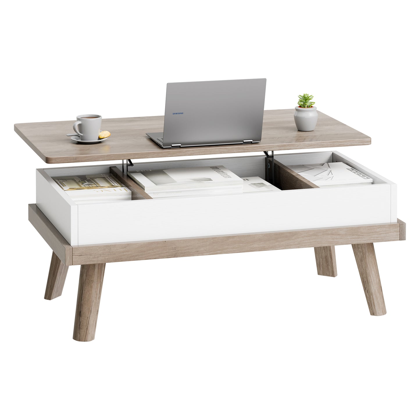 Walsunny Lift Top Wood Coffee Table
