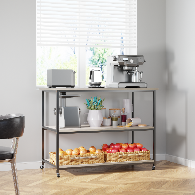 Walsunny 48‘’ Kitchen Multifunction Island & Bar Cart