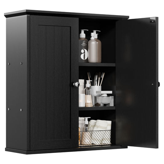 Walsunny Bathroom Medicine Cabinet, Wall-mounted Storage Cabinet with Adjustable Partitions, Cosmetics Storage Cabinet for Dining room, Bedroom