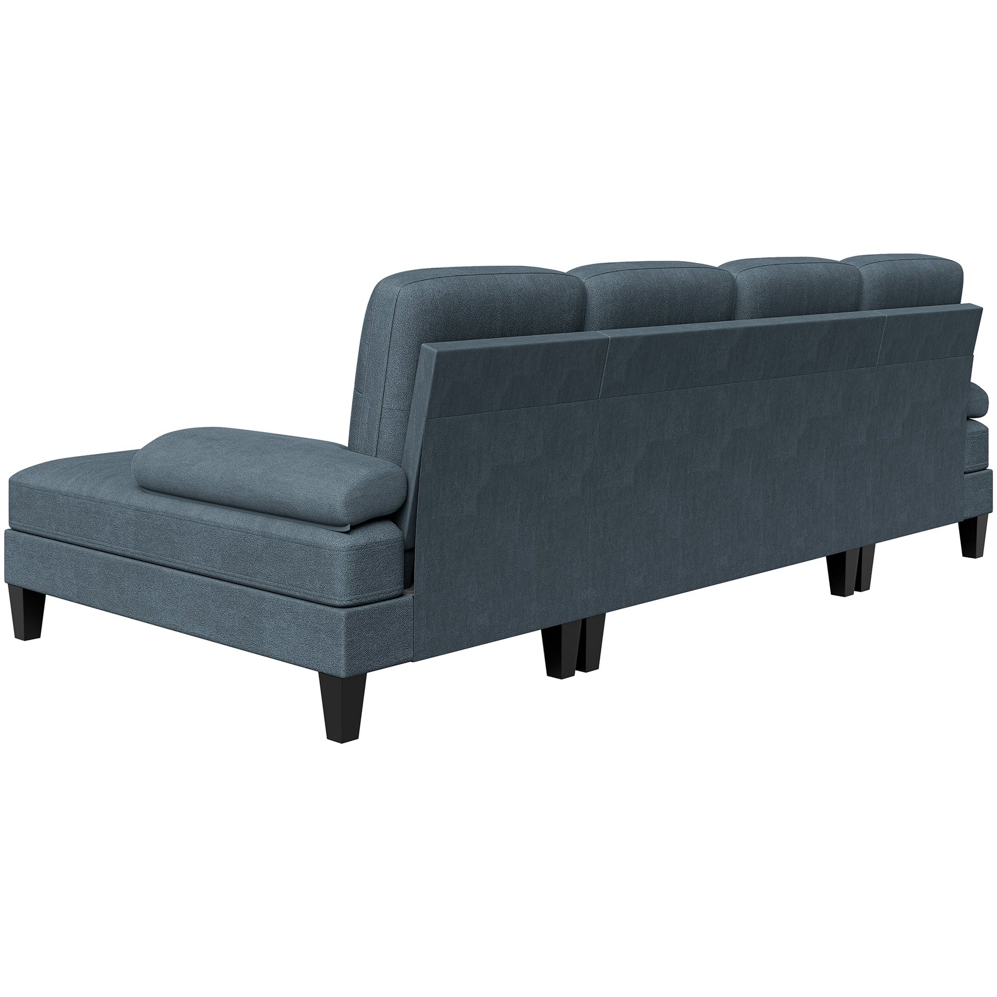 WALSUNNY 106'' Sectional Sofa Couches #color_dark-grey