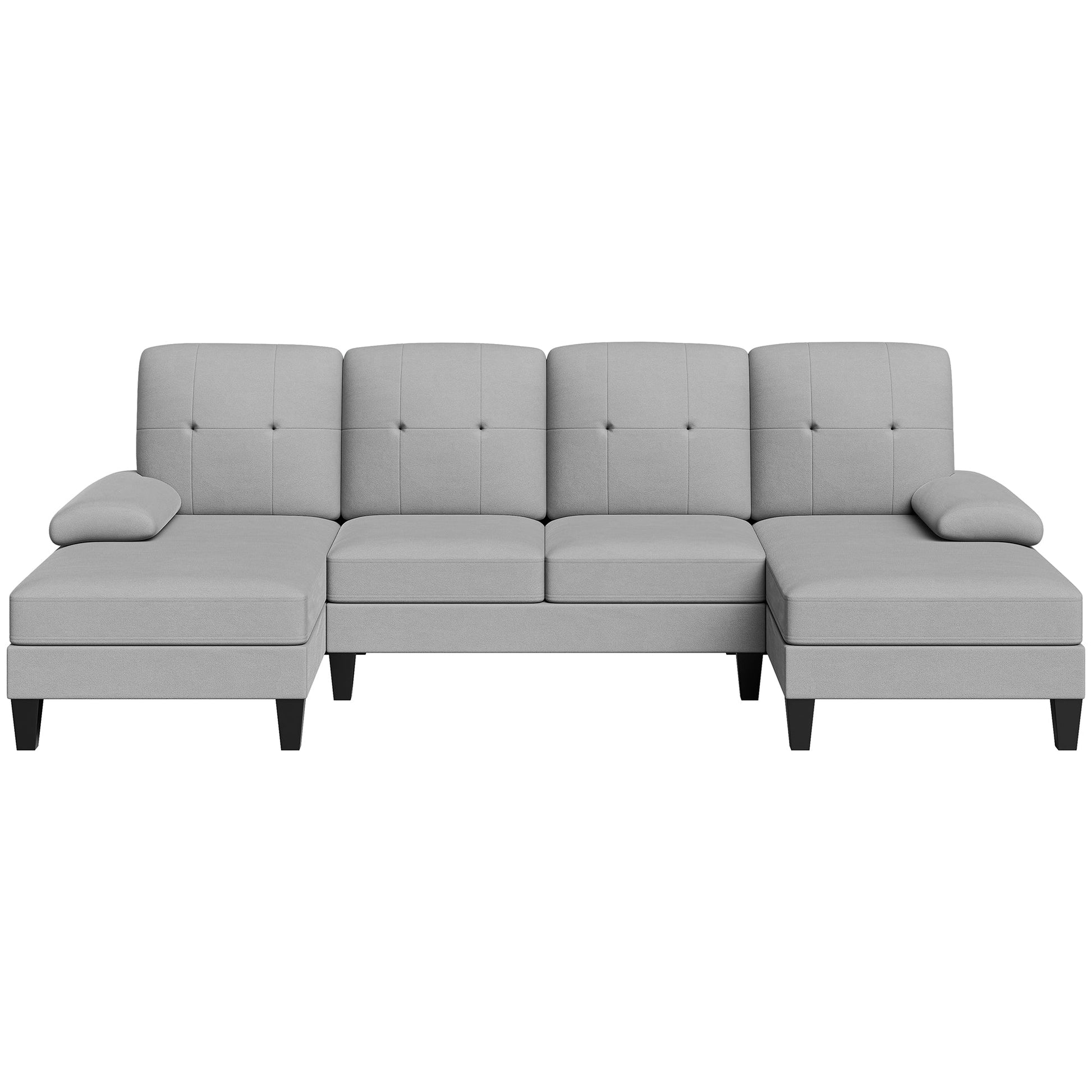 WALSUNNY 106'' Sectional Sofa Couches #color_light-grey